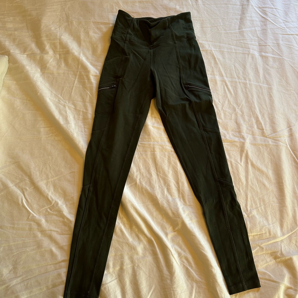 Athleta olive green High-Waisted Leggings